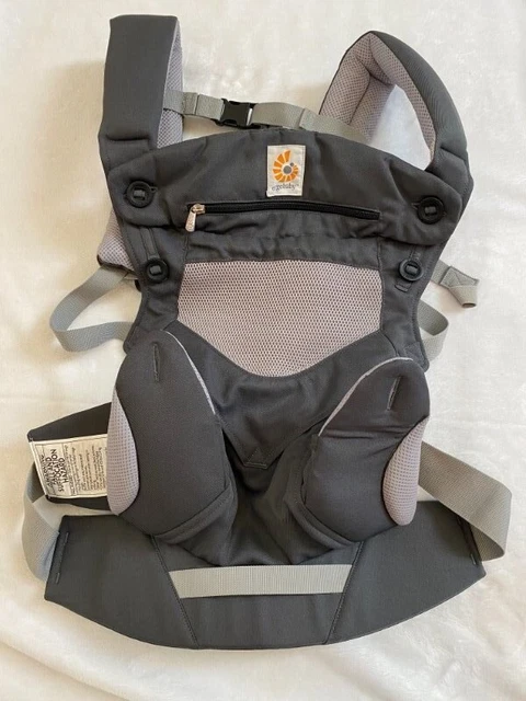 Ergobaby Ergo Baby All Positions 360 Cool Air Mesh Carbon Gray Baby Carrier Exc