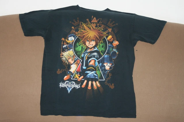 Disney Kingdom Hearts Sora Roxas Anime Game Med T-Shirt Mickey Donald Goofy