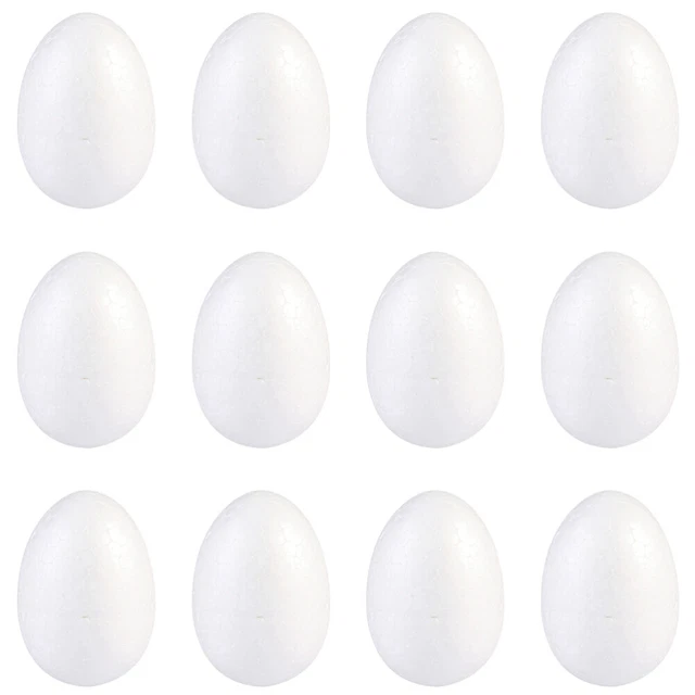 Huevo Espuma Blanca Adorno de Pascua: Huevos ARTESANALES 25 piezas 7 para