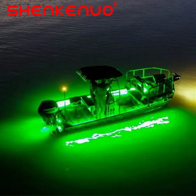 Night Fishing Underwater Fishing Light 15000 LUMENS Green LED Boat Bright Strip