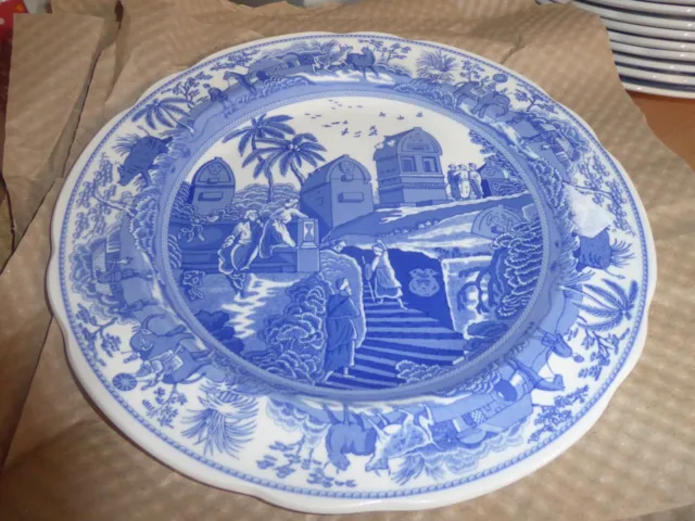 BNWT Spode Blue Room Caramanian  dinner plate