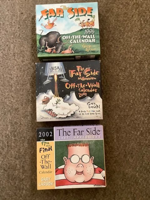 THE FAR SIDE Gary Larson Off-The-Wall Calendar X 3 - 1996, 2000 And ...