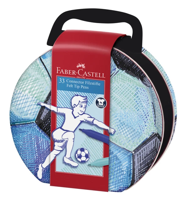 Faber-Castell Filzstift Connector Fußballkoffer Stück In Kartonage Unbestimmt