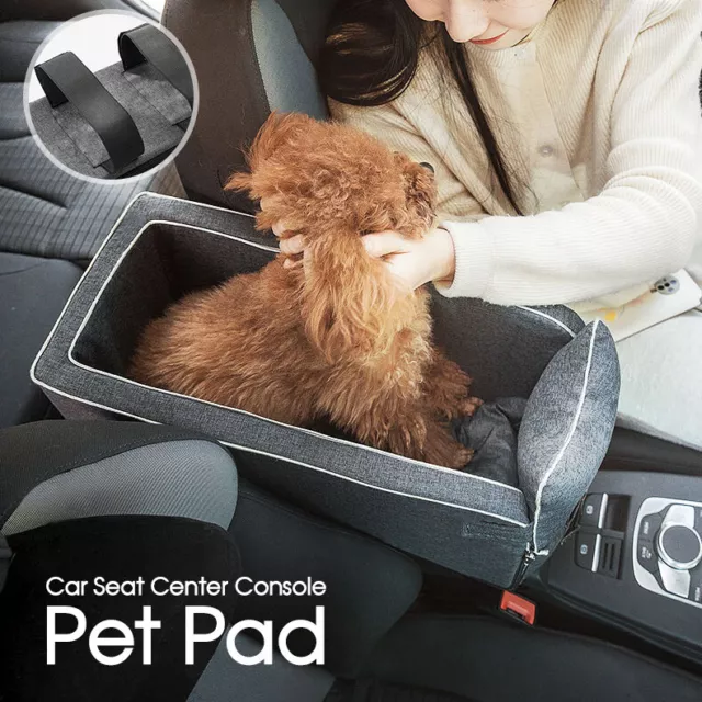 Car Pet Seat Auto Seat Center Console Dog Cat Nest Pad Removable Pet Carrier AU