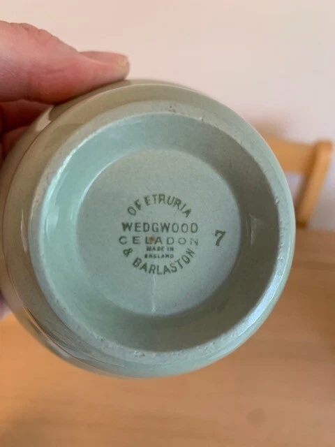 Wedgwood Etruria Barlaston Celadon Green Sugar bowl Great condition