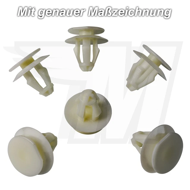 40 Pièces clips voiture,Rivet Clips Plastique Voiture