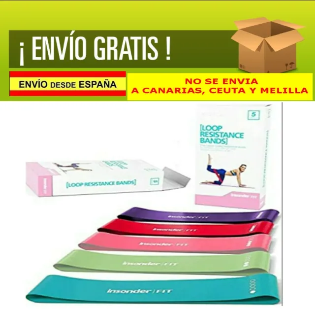 Set 5 Bandas Elasticas Fitness Cintas Elásticas De Resistencia Set Mixed