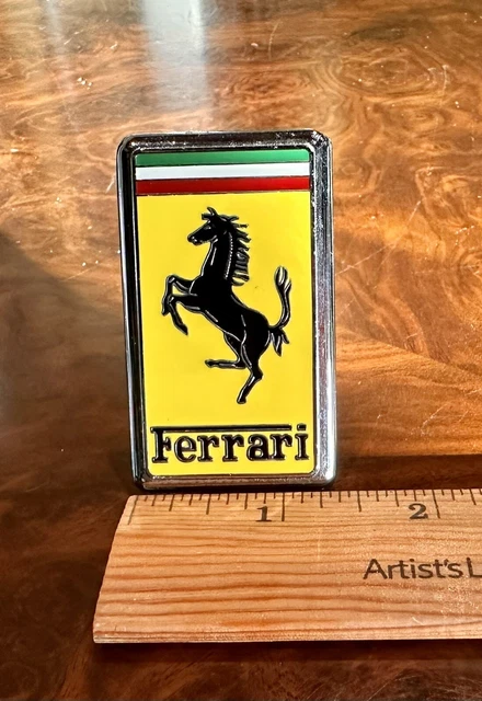 Ferrari Hood Emblem Heavy Mounting Very Nice Rare
