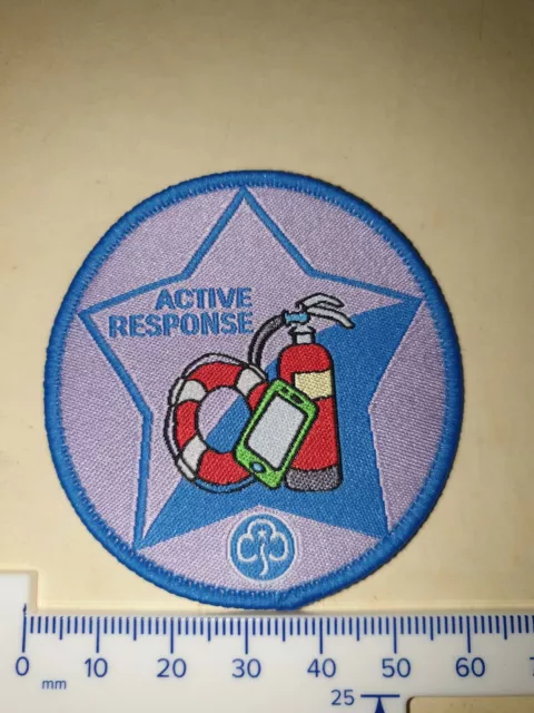 Active Response Interest Badge Girl Guides GirlGuiding Obsolete star new