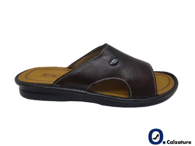 CIABATTE UOMO PANTOFOLE Estive Comode Casa Mare Simil Pelle Made