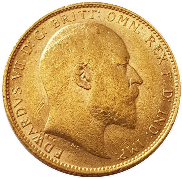 1905 King Edward VII Gold Full Sovereign (London)