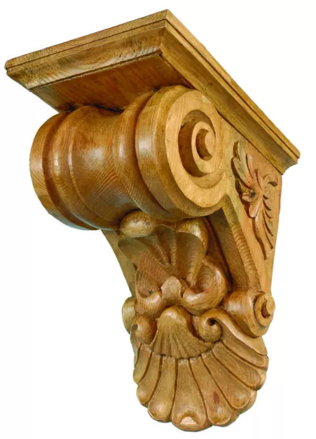 Victorian Home Decor Ceiling Architectural Hallway Feature Wood Corbel, PG781