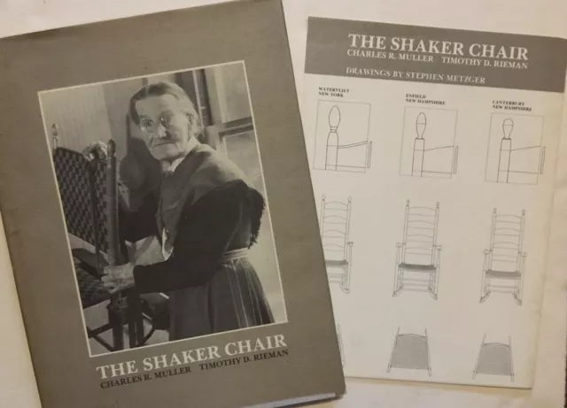 1984 SHAKER CHAIR Charles R. Muller signed by photographer Timothy D. Rieman