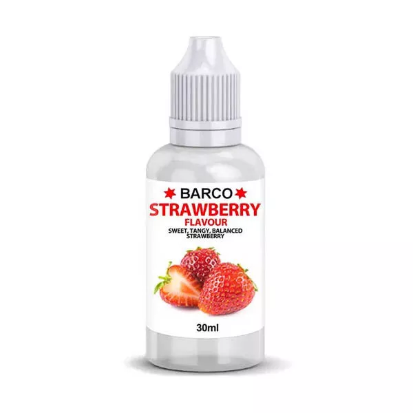 Food Flavour Strawberry 30mL Barco Cake Craft Flavouring Edible Fondant Decorate