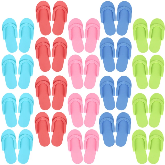 24 Paar Schwimm-Flip-Flops, Einweg-Hausschuhe,
