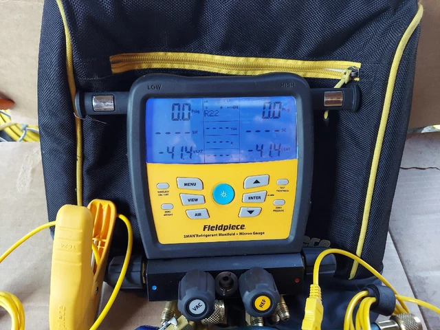 Fieldpiece SM480V Wireless 4-Port SMAN™ Refrigerant Manifold and Micron Gauge Fieldpiece SM480V Wireless 4-Port SMAN™ Refrigerant Manifold and Micron Gauge