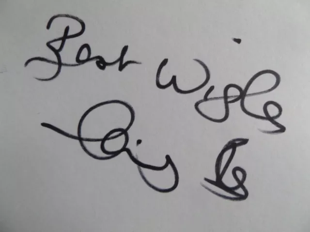 Chris Rea Autograph.