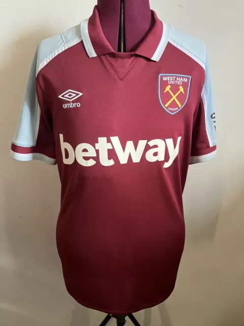 West Ham United FC Umbro 2021/2022 Home Shirt Mens Size Medium