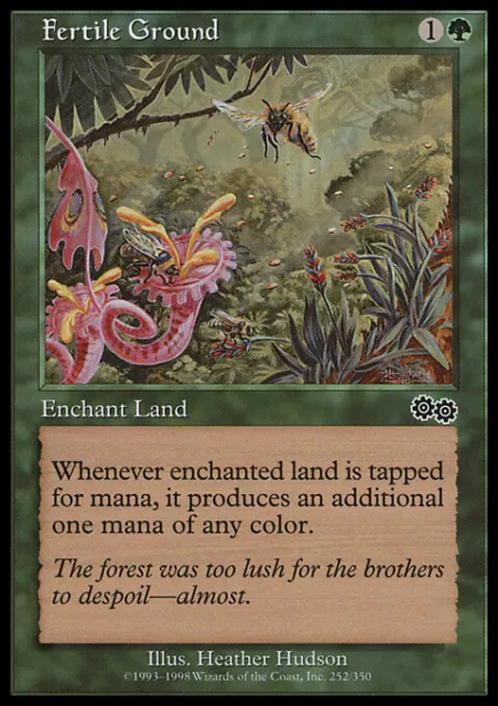 Mtg Fertile Ground Exc - Terreno Fertile - Us - Magic