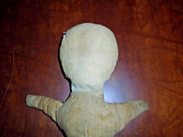 Antique American Rag Cloth Primitive Doll 19" 2
