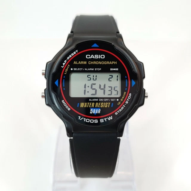 CASIO W-78 ALARM Chronograph Vintage Watch Mod. 593 Vintage 1986 Mint ...