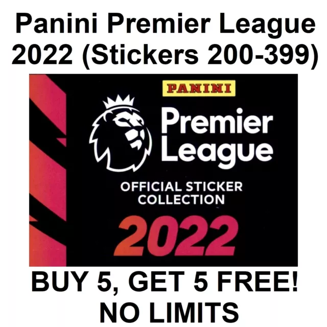 Panini English Premier League 2022 (200 to 399) **Please Select Stickers**