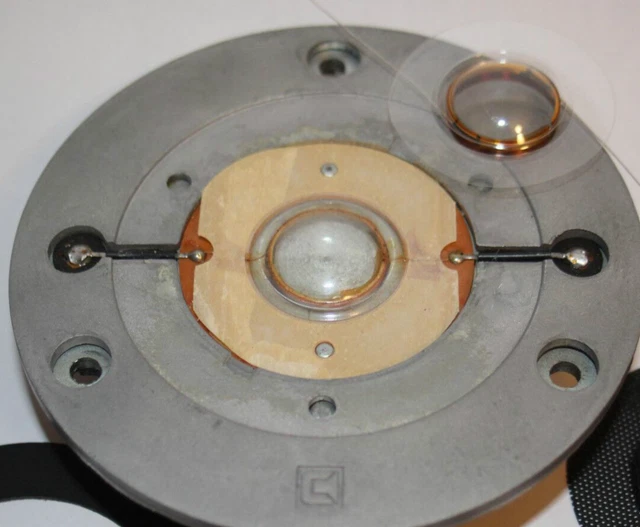 2 Pièces Diaphragme Tweeter KEF T33 SP1197 - Neuf - Dôme Soie 4 Ohms