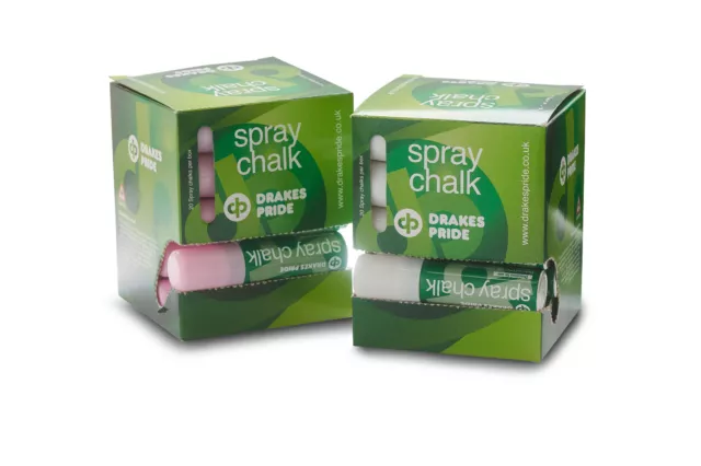 Drakes Pride Spray Chalk (Pack of 4) (Available in White or Lilac)