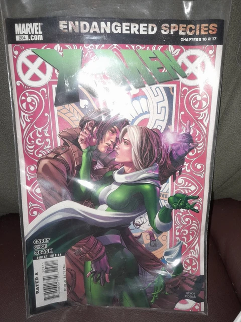 X-Men #204 (2007) NM Gambit & Rogue Endangered Species Chptrs 16-17 Marvel Comic