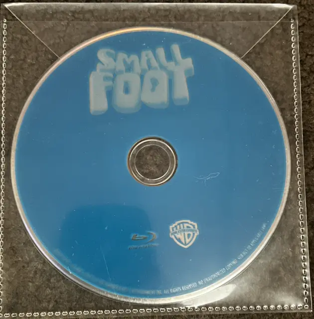 Neuf Smallfoot (2018) - Disque Only En Plastique Transparent Pochette / No