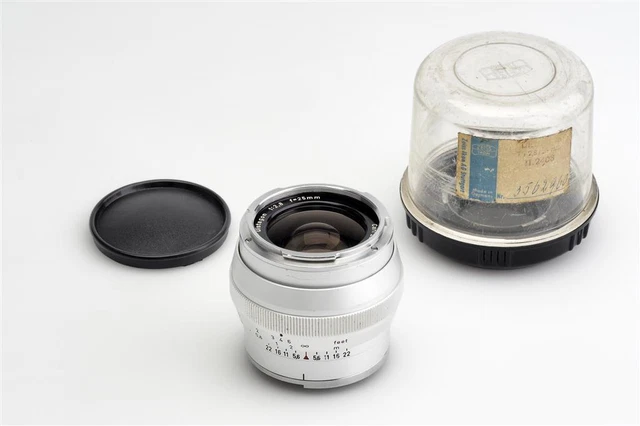 Carl Zeiss f. Contarex   2.8/25mm Distagon Chrome w. Case (1679765884)