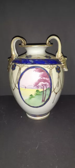 Antique Nippon Japanese (Kinjo) Large Jar / Vase / Container