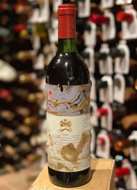 Chateau Mouton Rothschild 1981, Normalflasche, into-neck