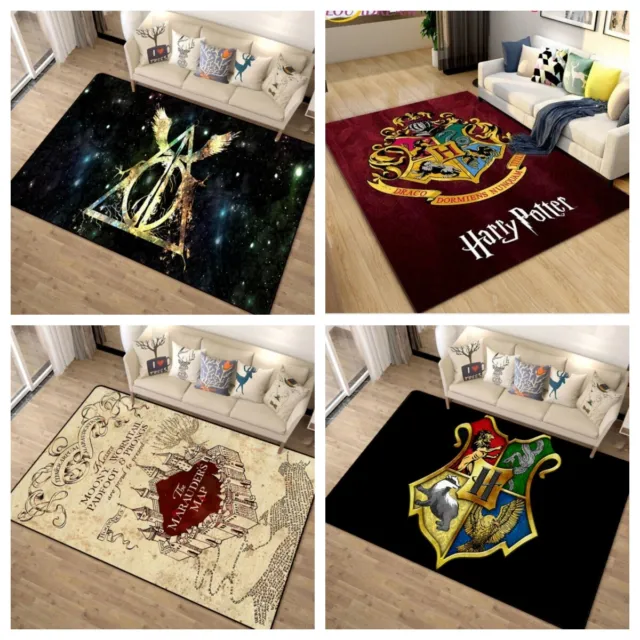 3D Harry Potter Teppich Kinder Teppich Jungen Fußmatten Türmatte Bodenmatte Neu