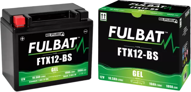 Batterie Fulbat Gel YTX12 BS Kymco X-Citing 250 300 Maxxer People S MXU