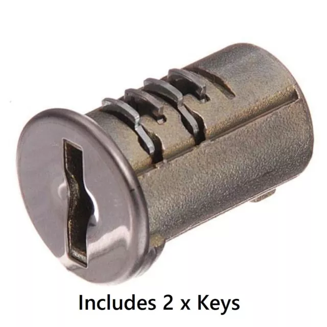 Garage Roller Door Lock Barrel - 2 Keys - B&D - Gliderol - Steel Line - Strammit