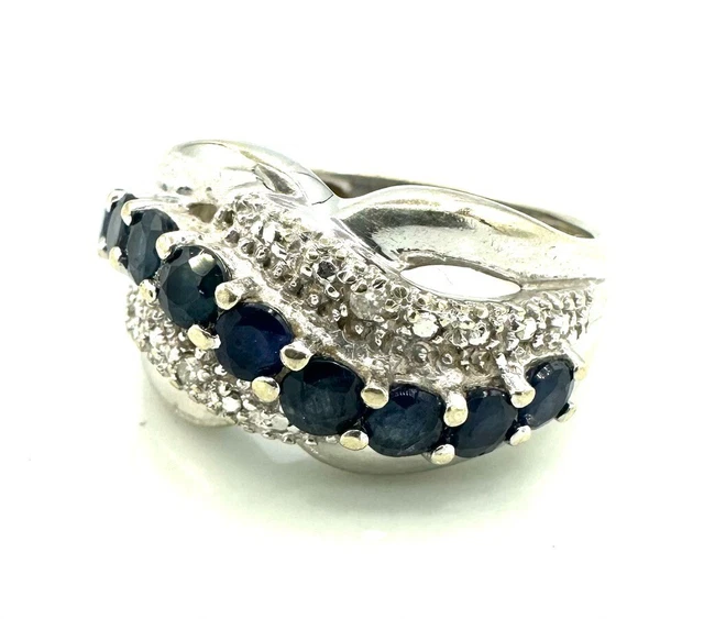 Bague En Or 18 Carats Avec émeraude Et Diamants - 0,32 Ct, Taille 54, 3,33 G, Occasion