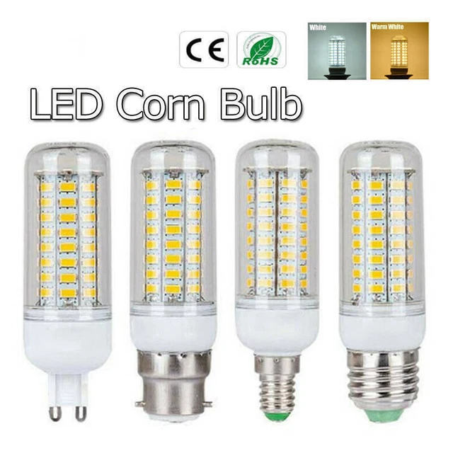 LED Birne E27 B22 G9 GU10 E14 Warmweiß Kaltweiß Leuchtmittel Mais Glühbirne 230V