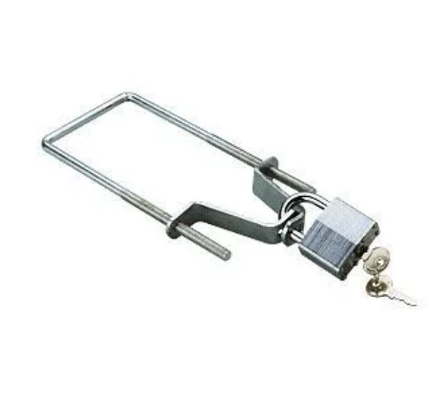 SPARE TIRE UBOLT Carrier Bracket Lock Trailer Tongue, Frame Mount with