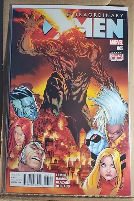 Extraordinary X-Men Marvel #5 Comic Book Jeff Lemire Art Humberto Ramos