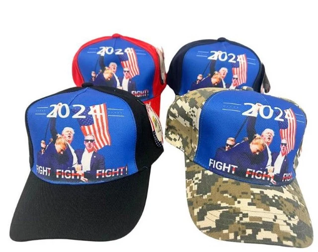 Ultra Maga Trump 2024 Patriotique Noir Poly Coton Réglable Brodé