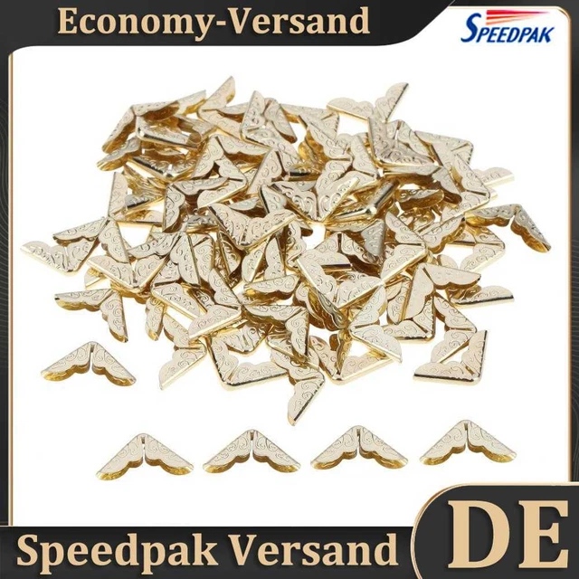100pcs Tone Scrapbooking Albums Corner Protectors Card File Menu Metal Book Hot