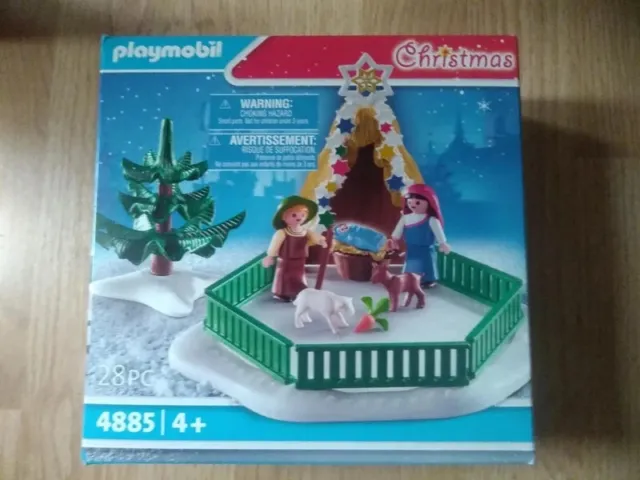 Playmobil Base Décor en Carton à Plier Scene de Noël Chalet NEW