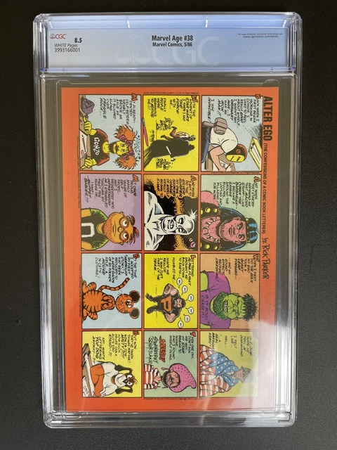 Marvel Age #38 Cgc 8.5 He-Man Preview White Pages 3