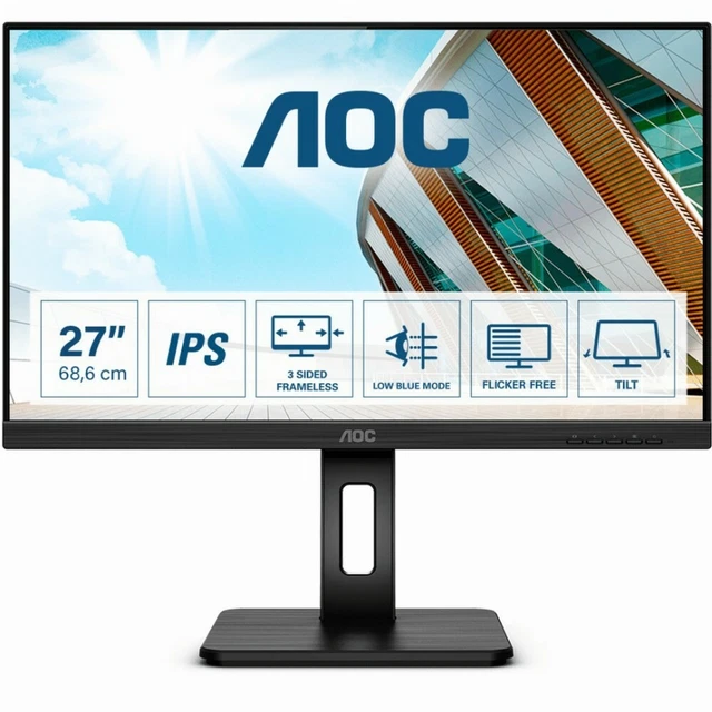 AOC 27P2Q - Full HD IPS LED 27 Zoll Monitor/Bildschirm (1920 x 1080 Pixel)