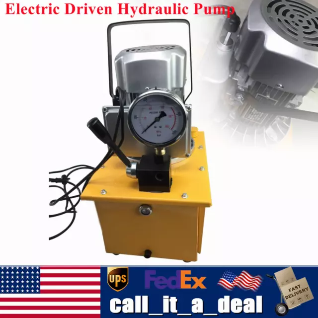 Electric Driven Hydraulic Pump (Single Acting Manual Valve) 750W/110V