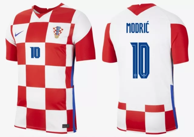 Trikot Nike Kroatien 2020 2021 EM Home Heim EURO Croatia Hrvatska Modric 10