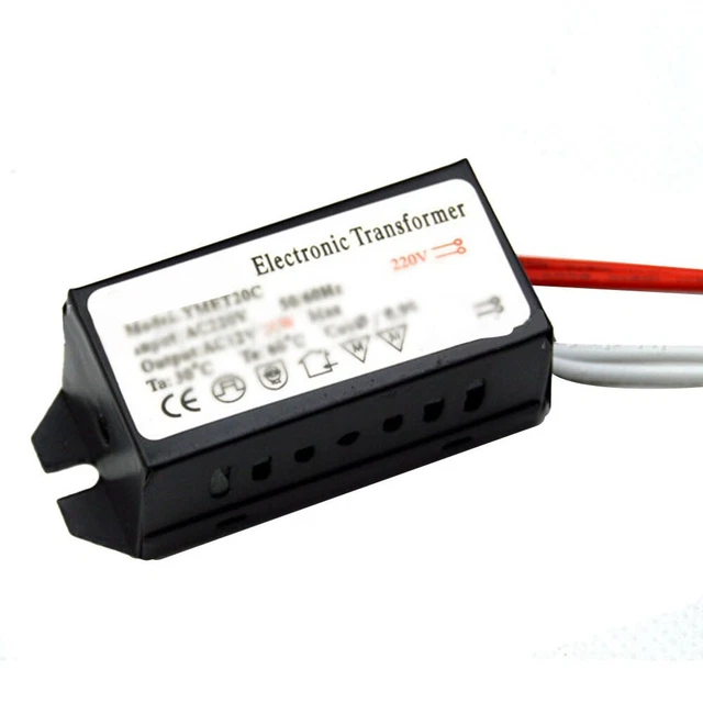 TRANSFORMATEUR ÉLECTRONIQUE EFFICACE AC220V vers AC12V pour lampes