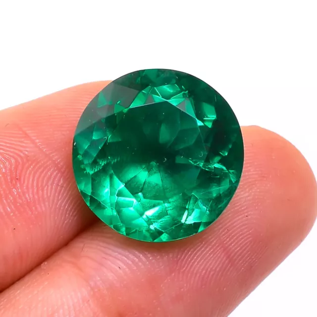 Emerald Faceted Gemstone with certificate Lab Emerald Round Cut 8 MM TO 20 MM