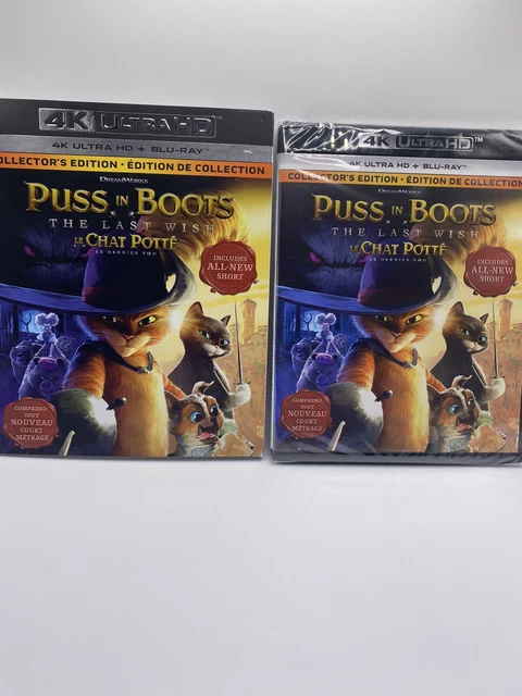 PUSS IN BOOTS The Last Wish (4k + Blu-ray + Slipcover) NEW EUR 22,52
